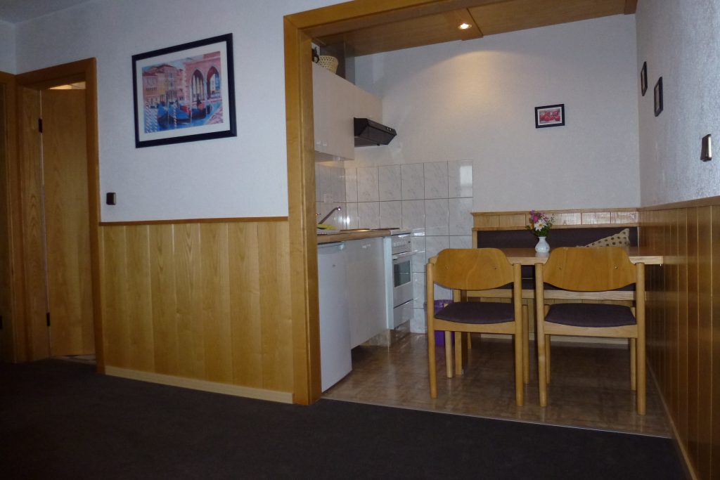 Küche in der Ferienwohnung 11